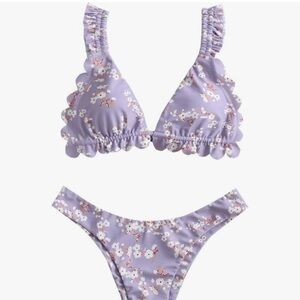 Amazon floral bikini in size 6